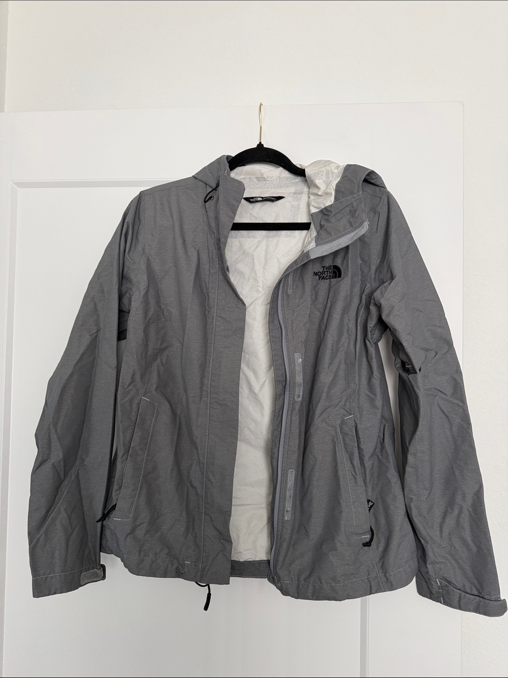 The North Face Women’s Gray Hooded Raincoat